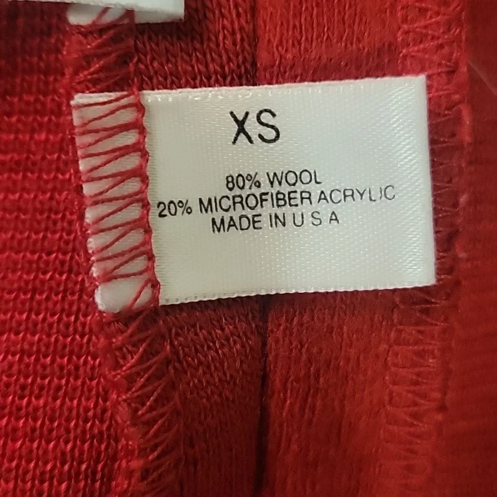St. Croix Wool full zip cardigan. Made in the USA.